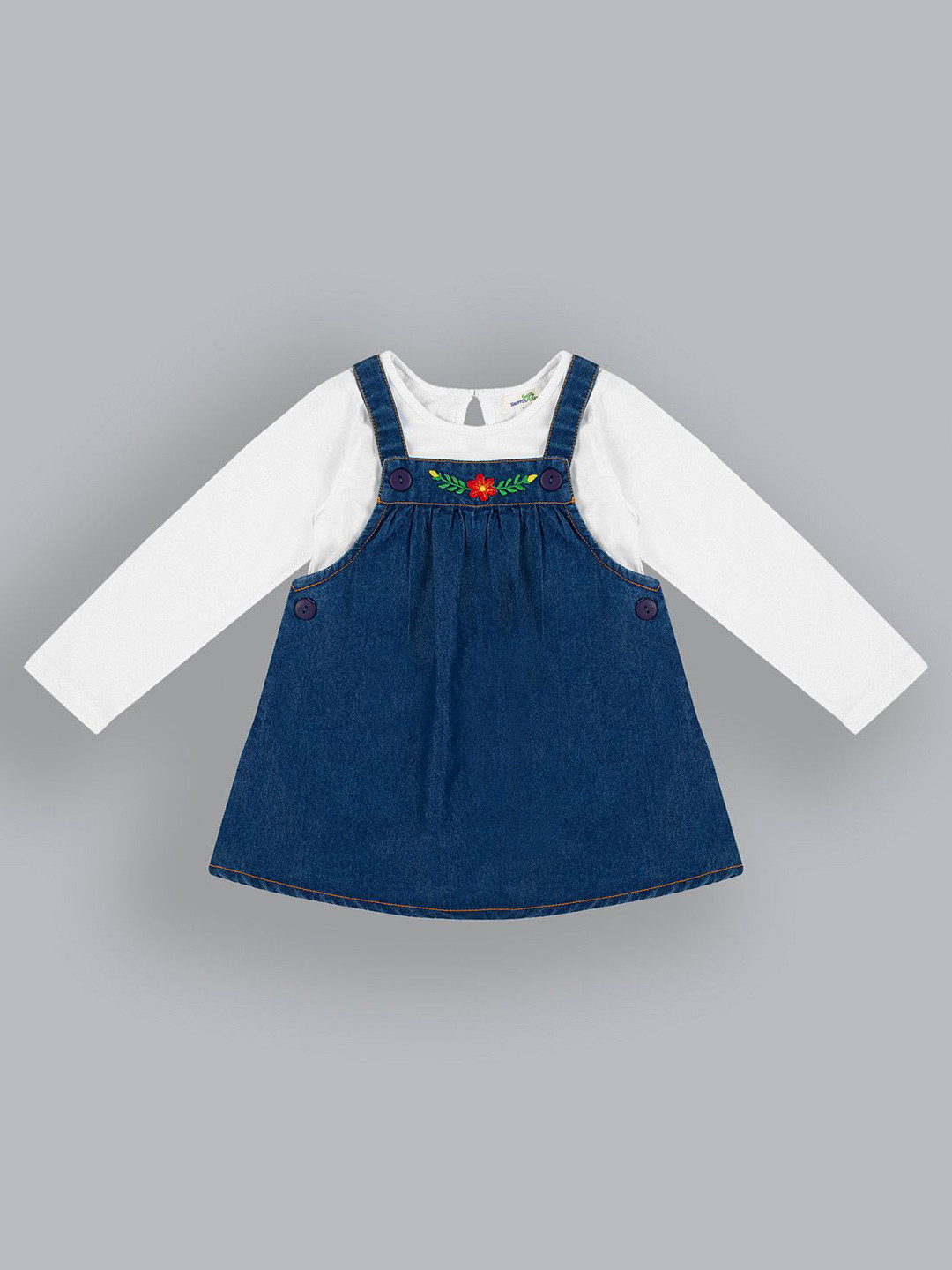 ShopperTree Girls Dungarees With T-shirt