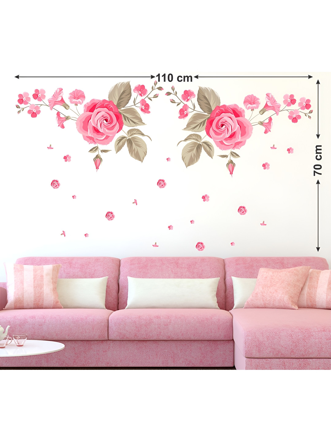 LANSTICK Flower Design wall Sticker