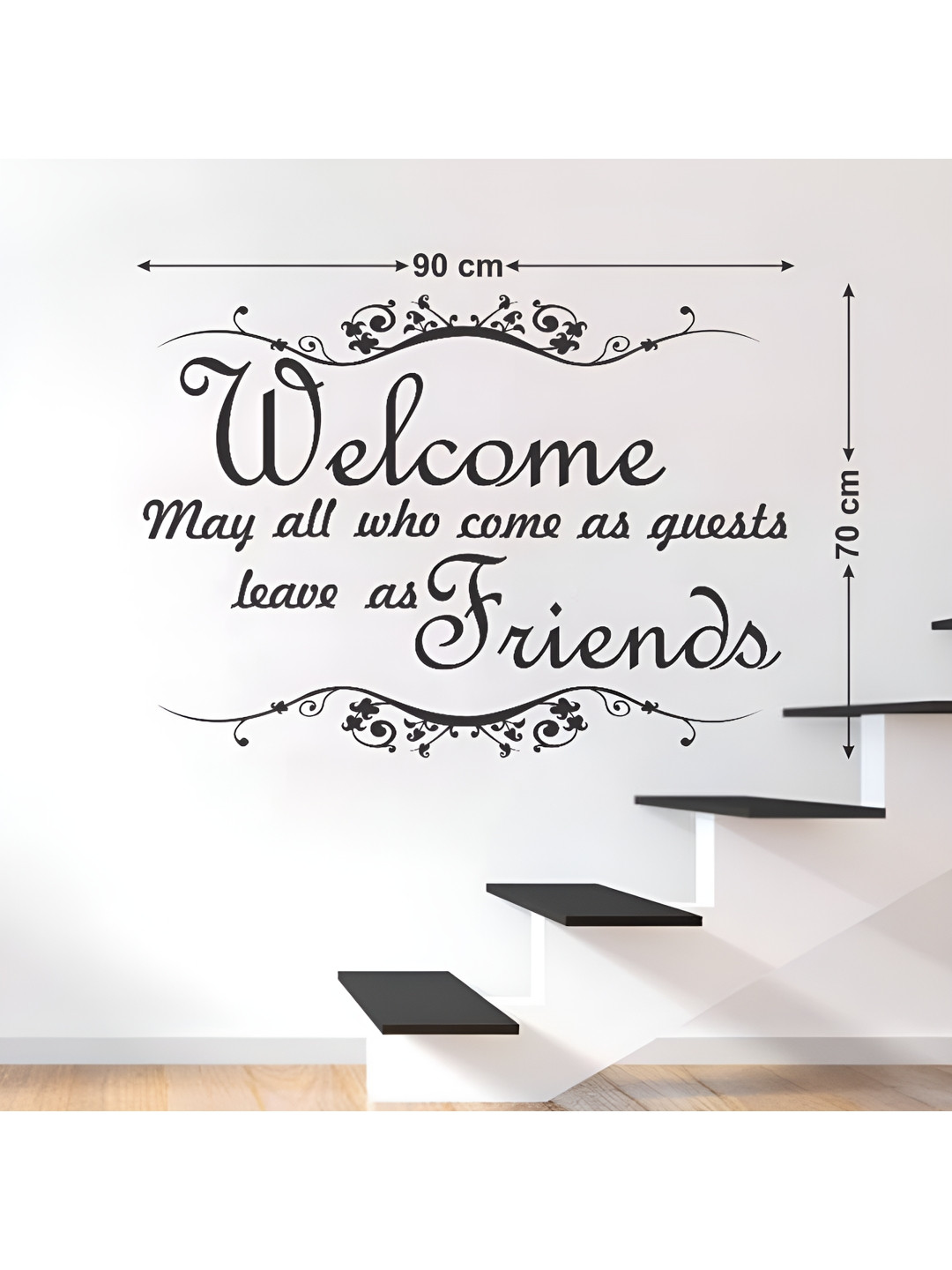 LANSTICK Welcome Quotes Wall Sticker