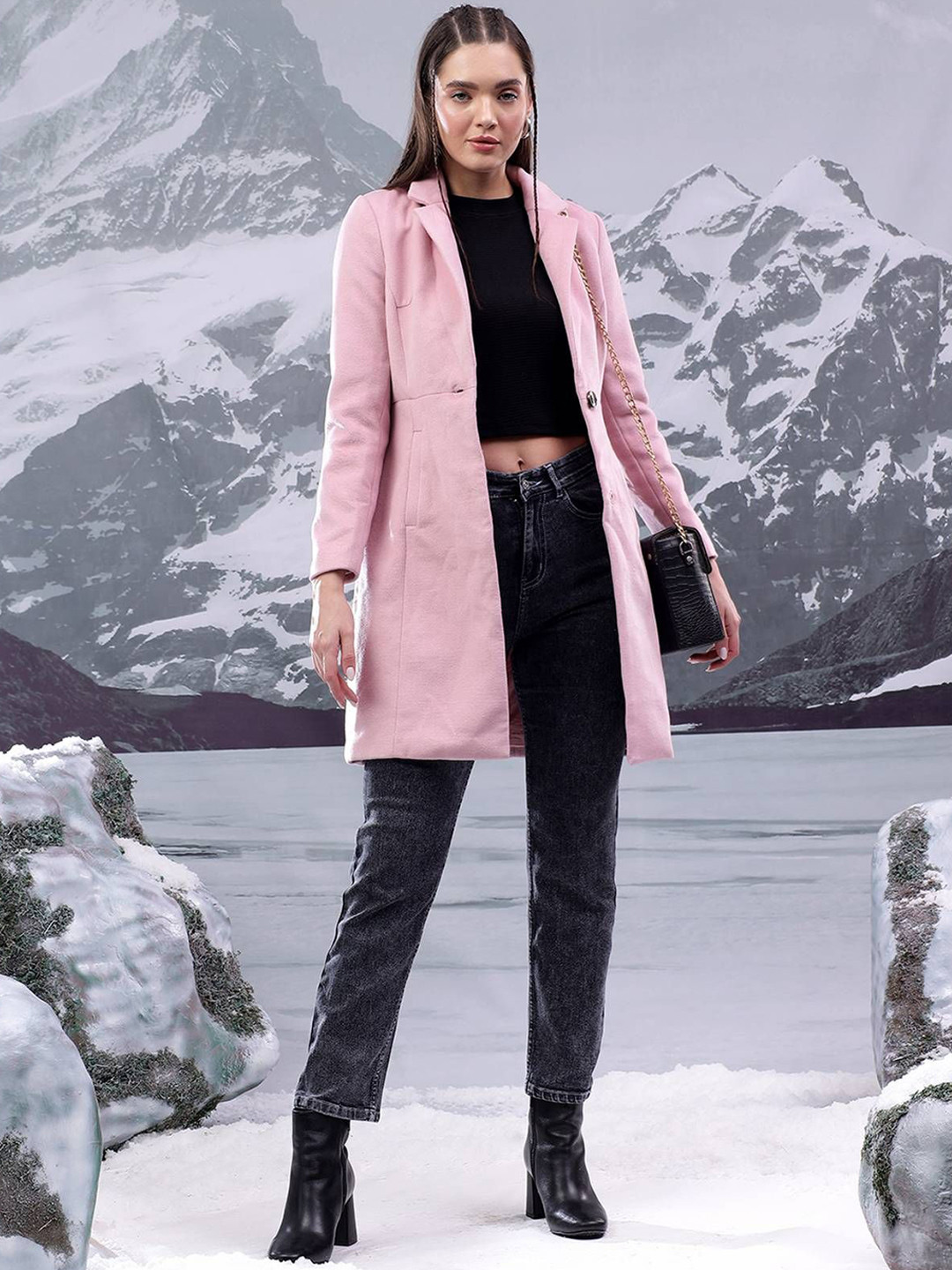 Stylecast X Kotty Women Single-Breasted Pea-Coat