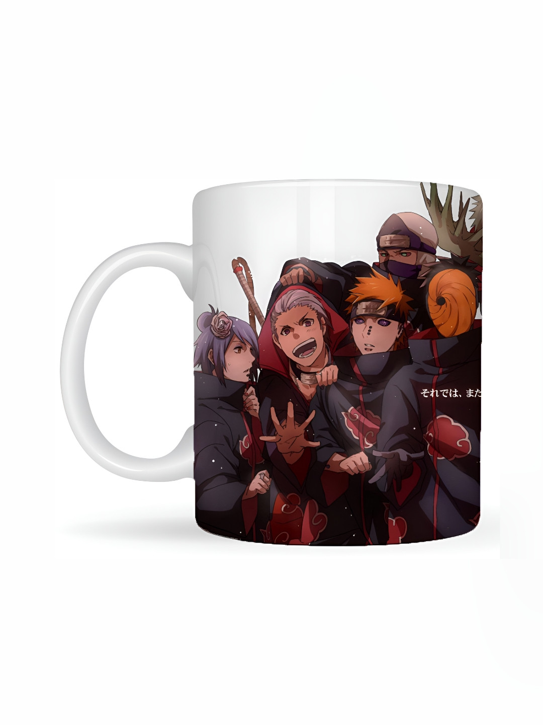 Mr UVD White & Red Akatsuki Printed Ceramic Mug 350ml