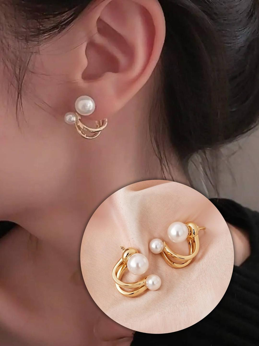 Elegant Gold-Plated Earrings