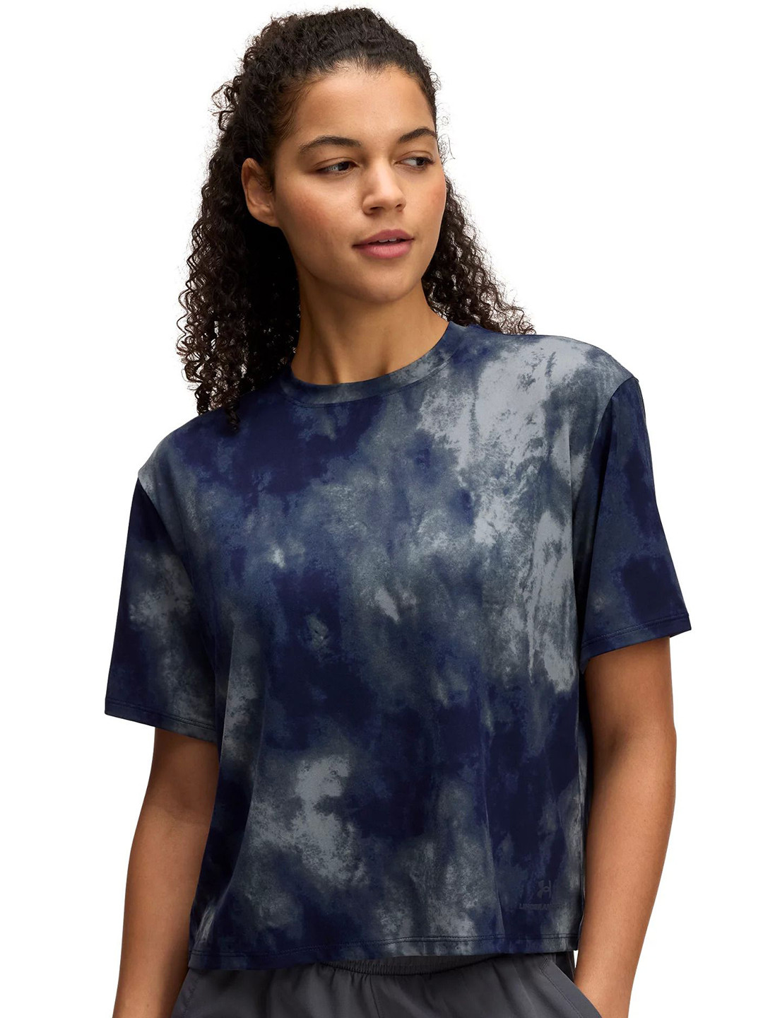 UNDER ARMOUR Women Dyed Round Neck Relaxed Fit T-shirt