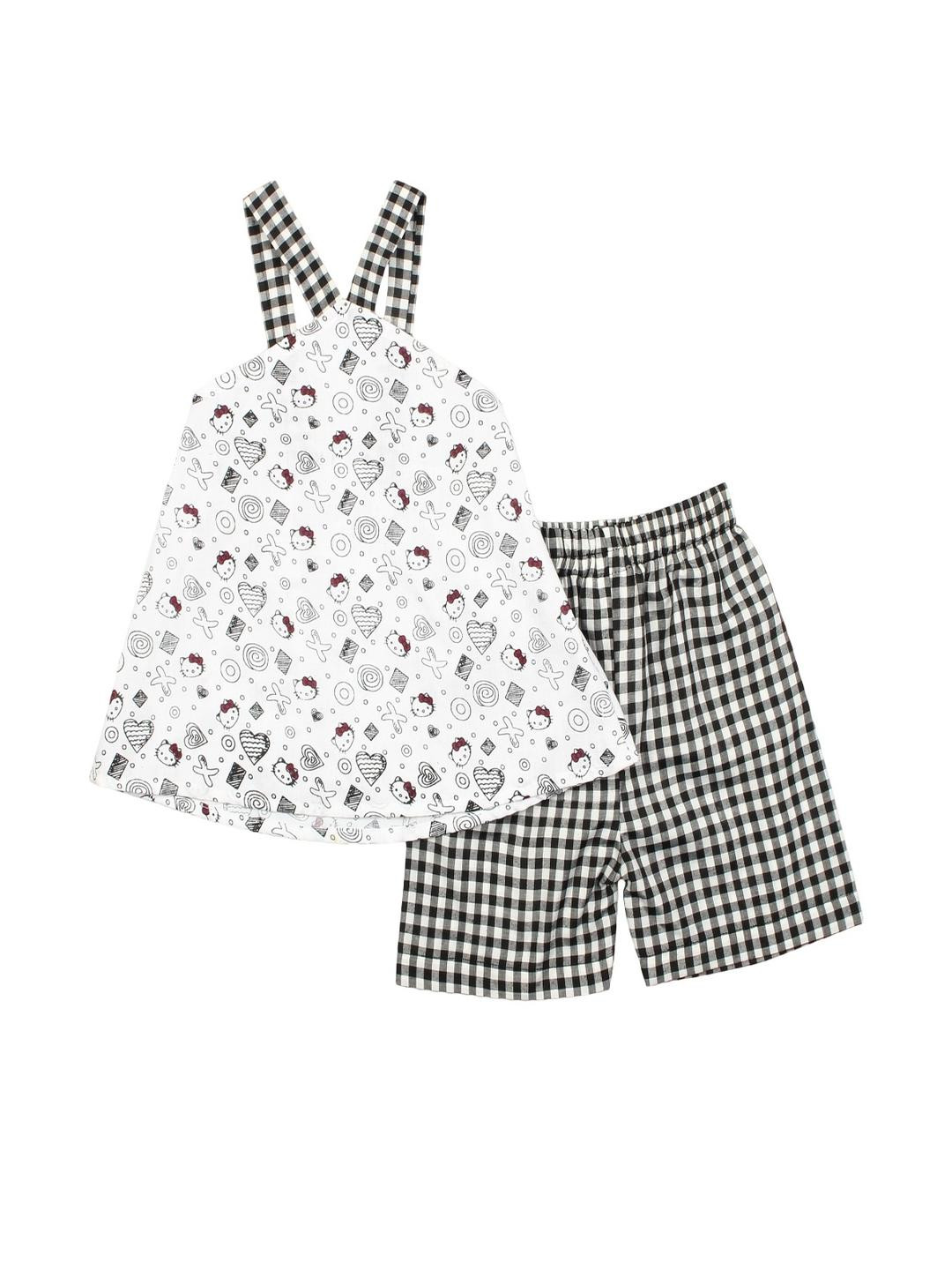 Cutoos Girls Cotton Sleeveless Top and Short Set