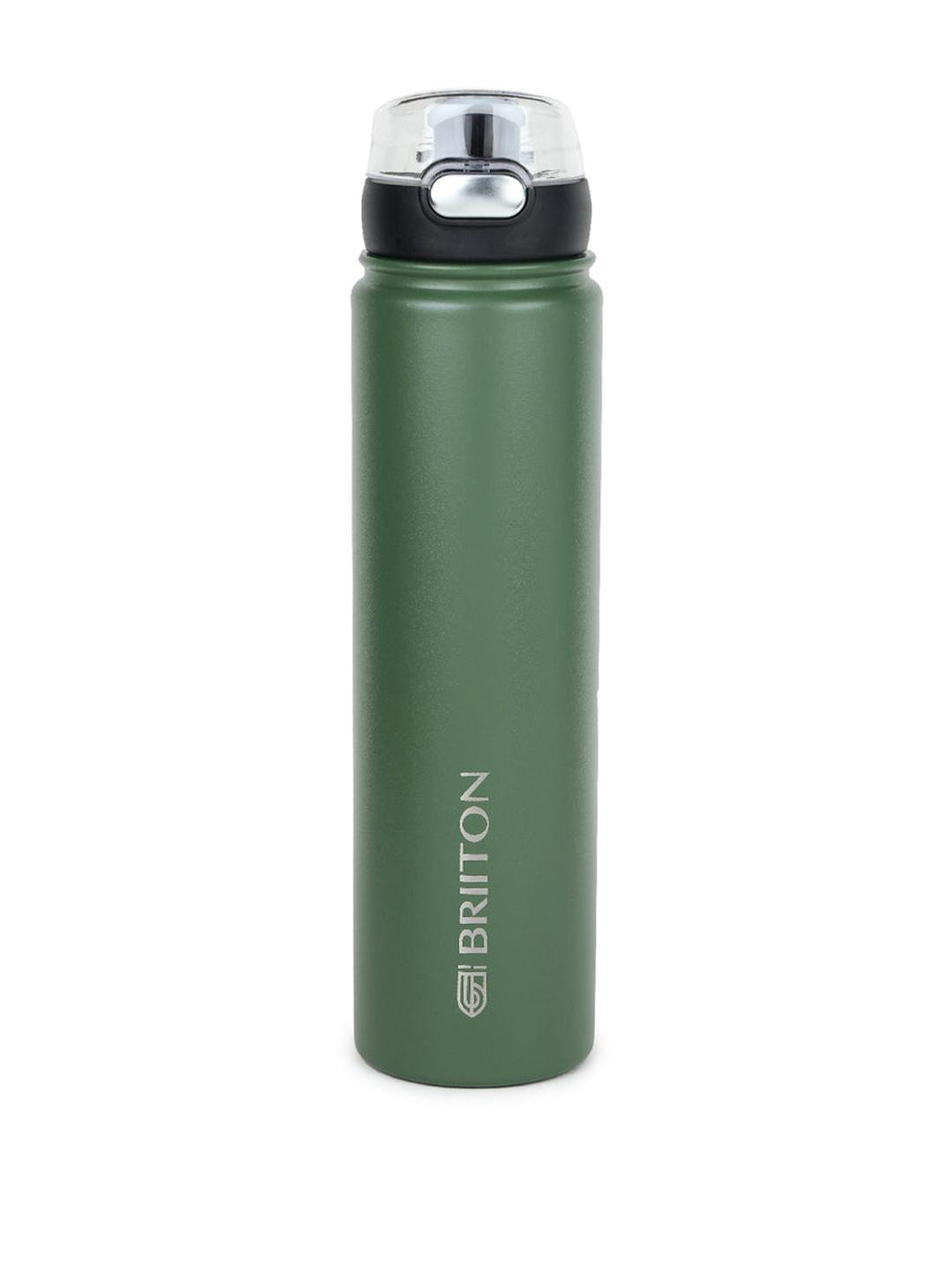 Briiton Green & Black Stainless Steel Double Wall Vacuum Water Bottle