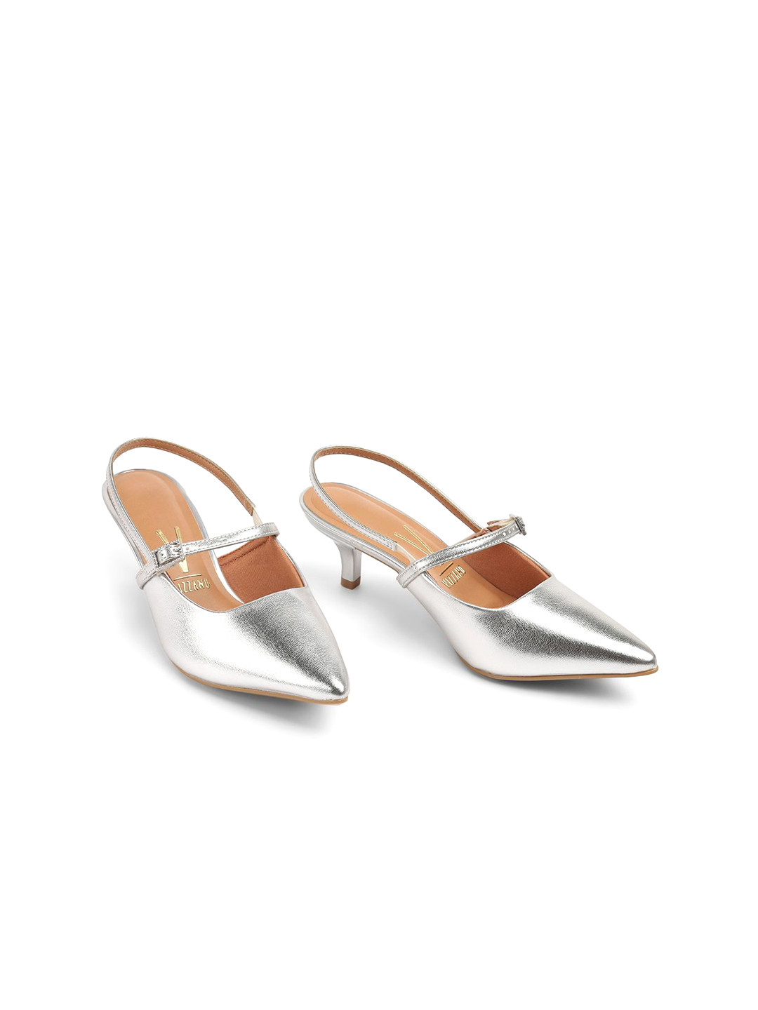 Vizzano Women Pointed Toe Kitten Sandals