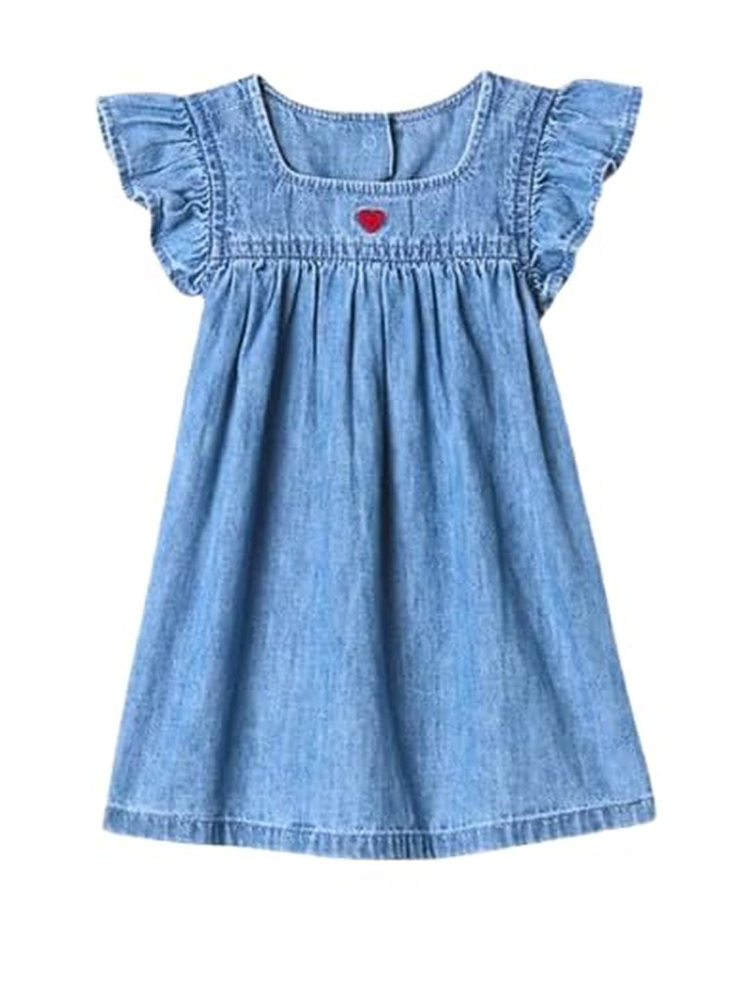 Baby Ruffeled Denim Dress