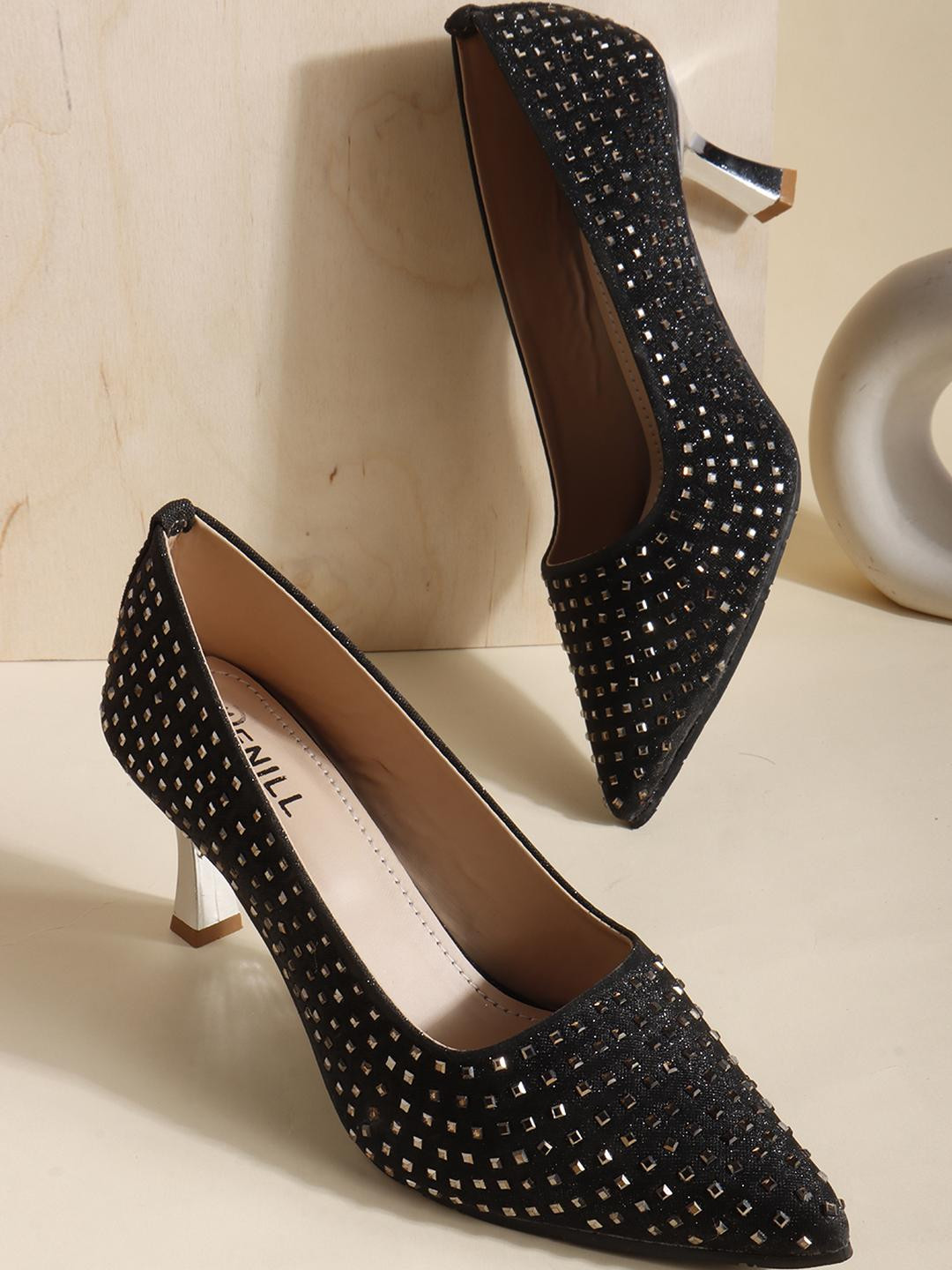 Denill Women Stylish Kitten Heel Fashion Pumps