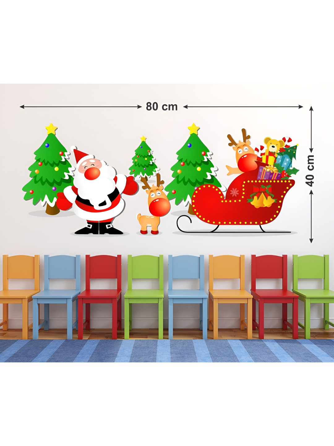 LANSTICK Christmas Wall Sicker