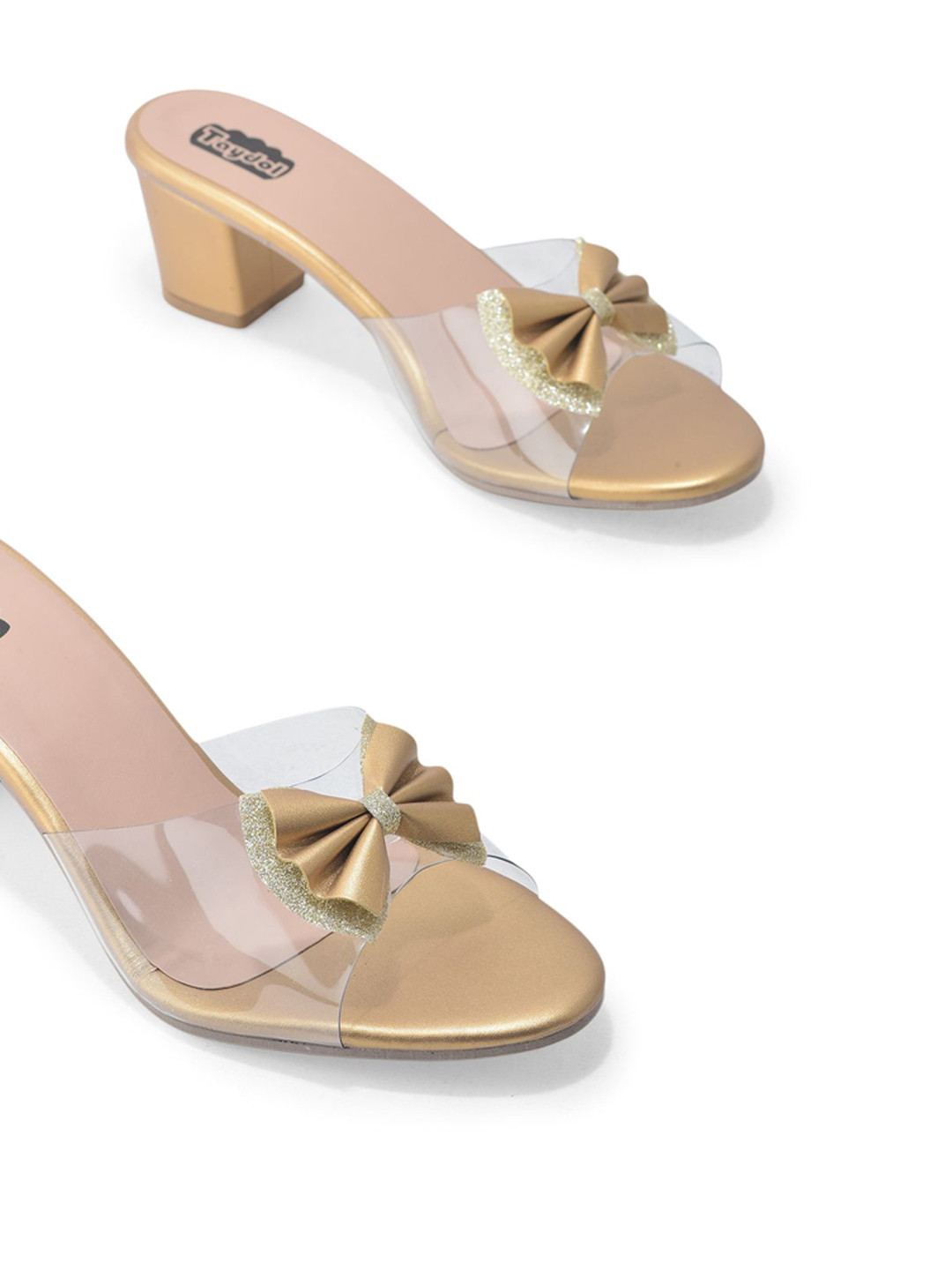 TAYDOL Block Heel Sandals With Bows