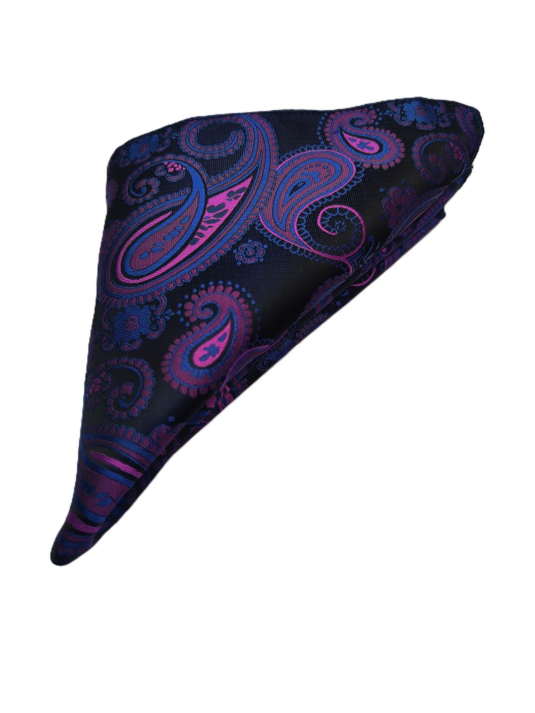 VOICI Men Purple Printed Pocket Squares