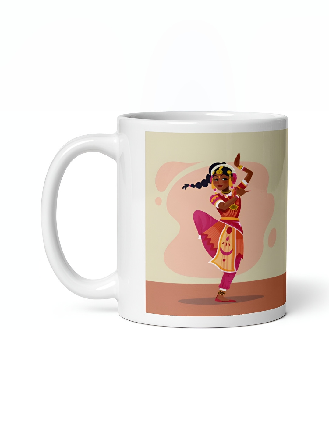 Mr UVD Red & Black Graphic Printed Ceramic Matte Mug 350ml