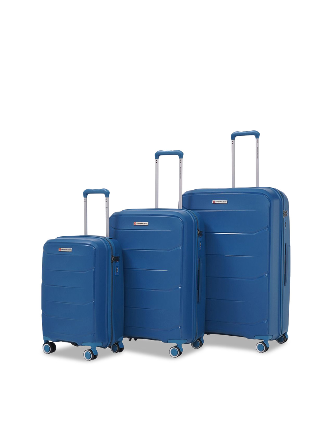 SWISS MILITARY Edge Set Of 3 Hard Sided Trolley Bag