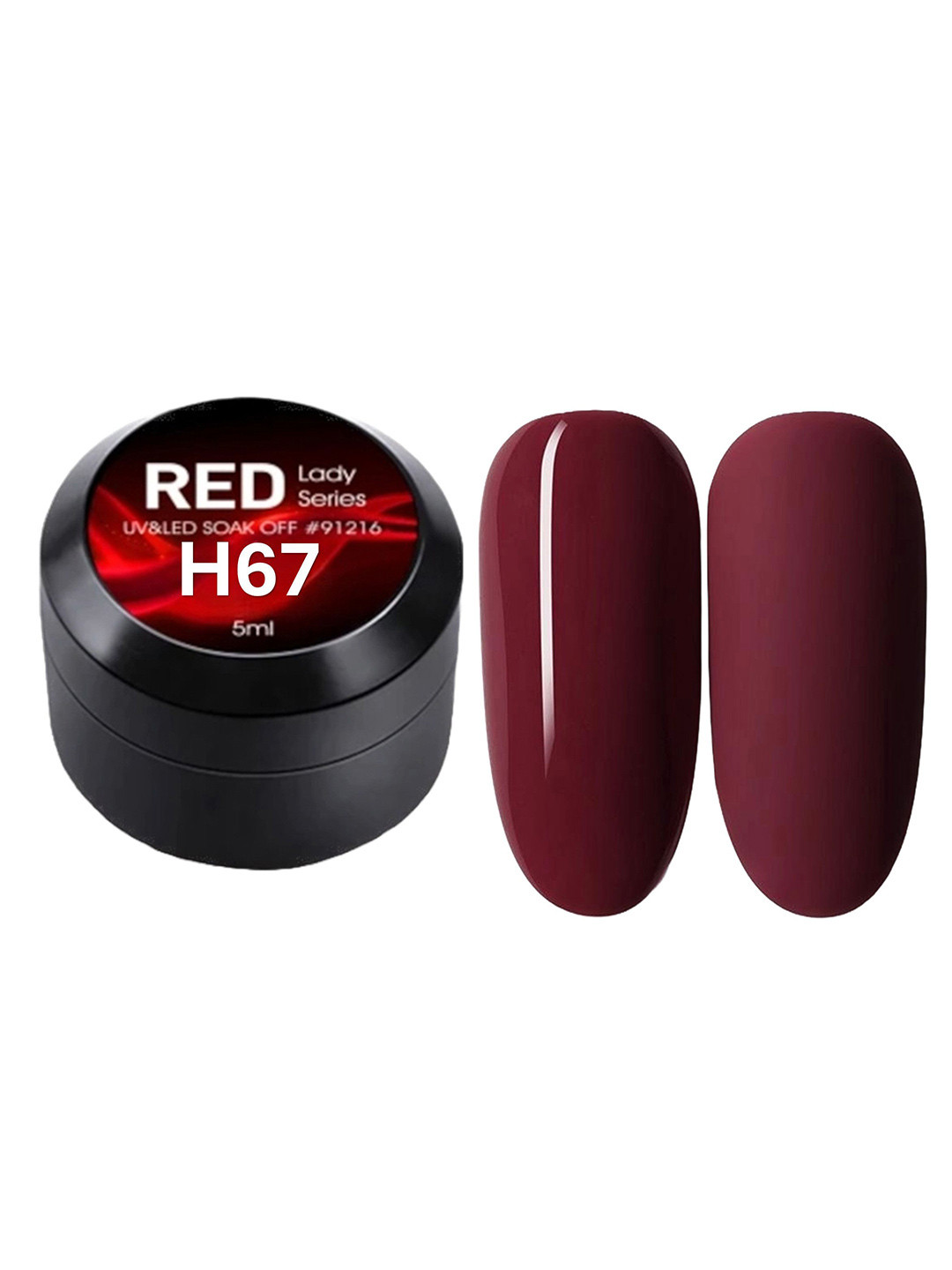 BELLE GAGA Red Lady Series UV Gel Nail Polish - 5 ml - H67