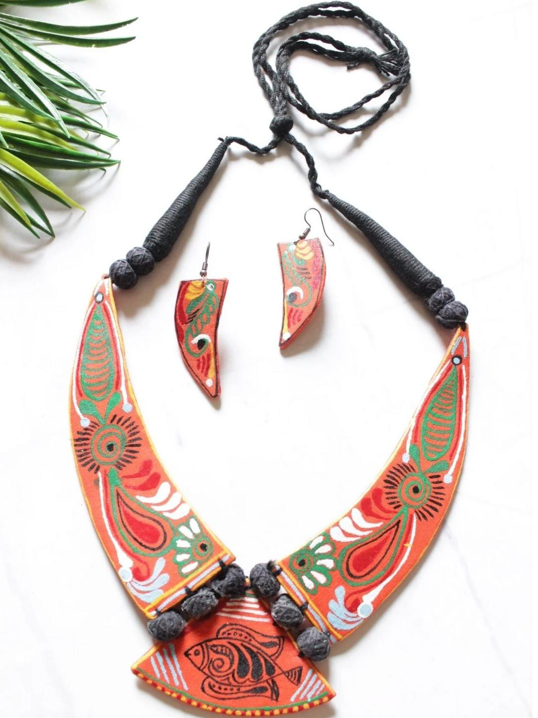 A Local TribeWomen Orange Necklace and Chains