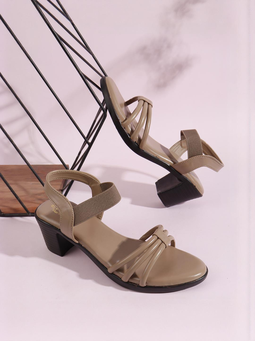 Denill Women Open Toe Platform Block Heels