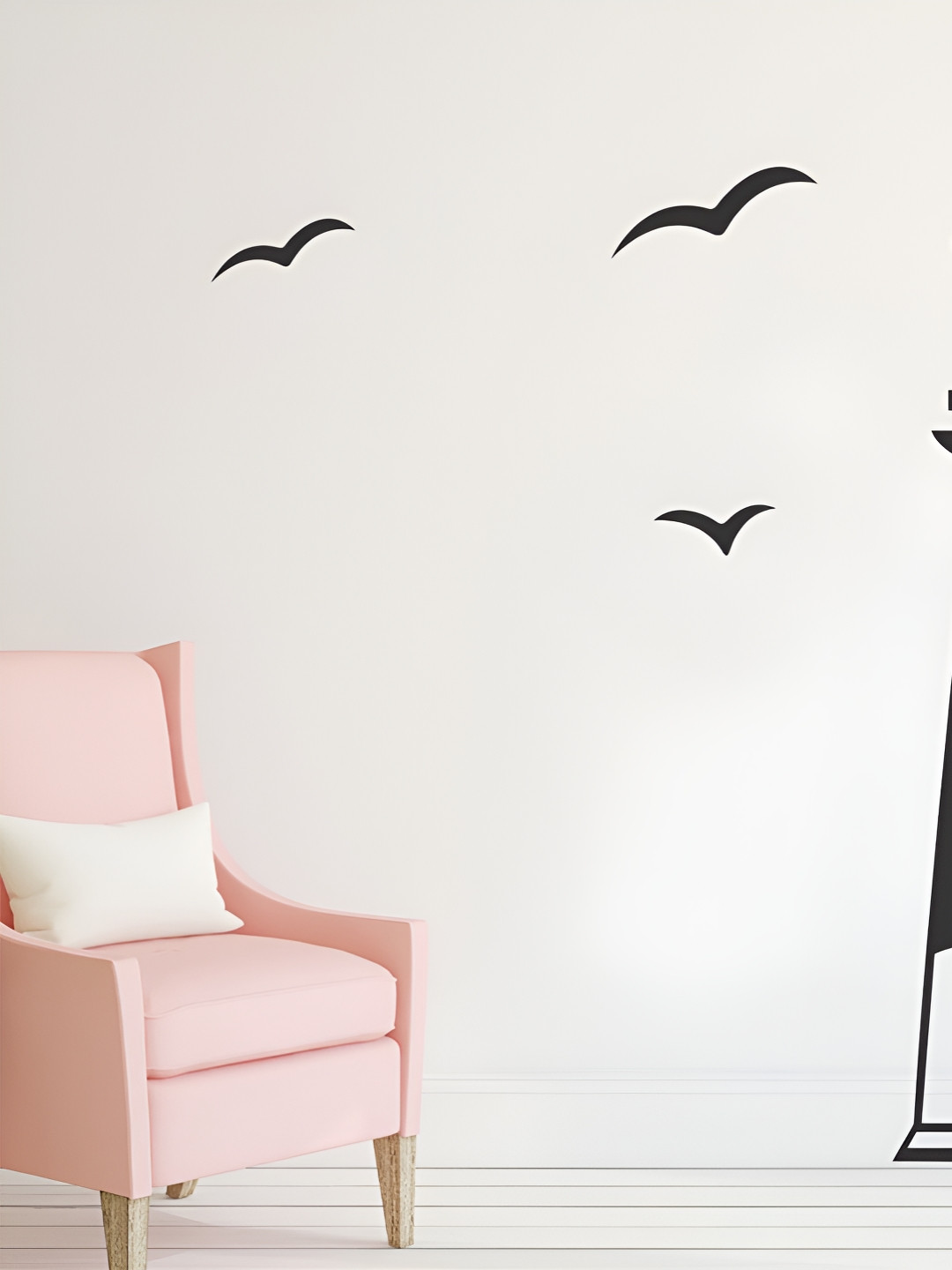 LANSTICK Black Light Louse Wall Sticker