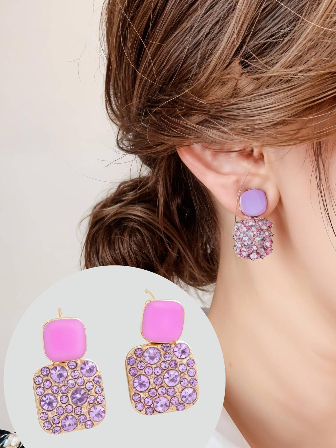 Trendy Korean-Style Stud & Drop Earrings