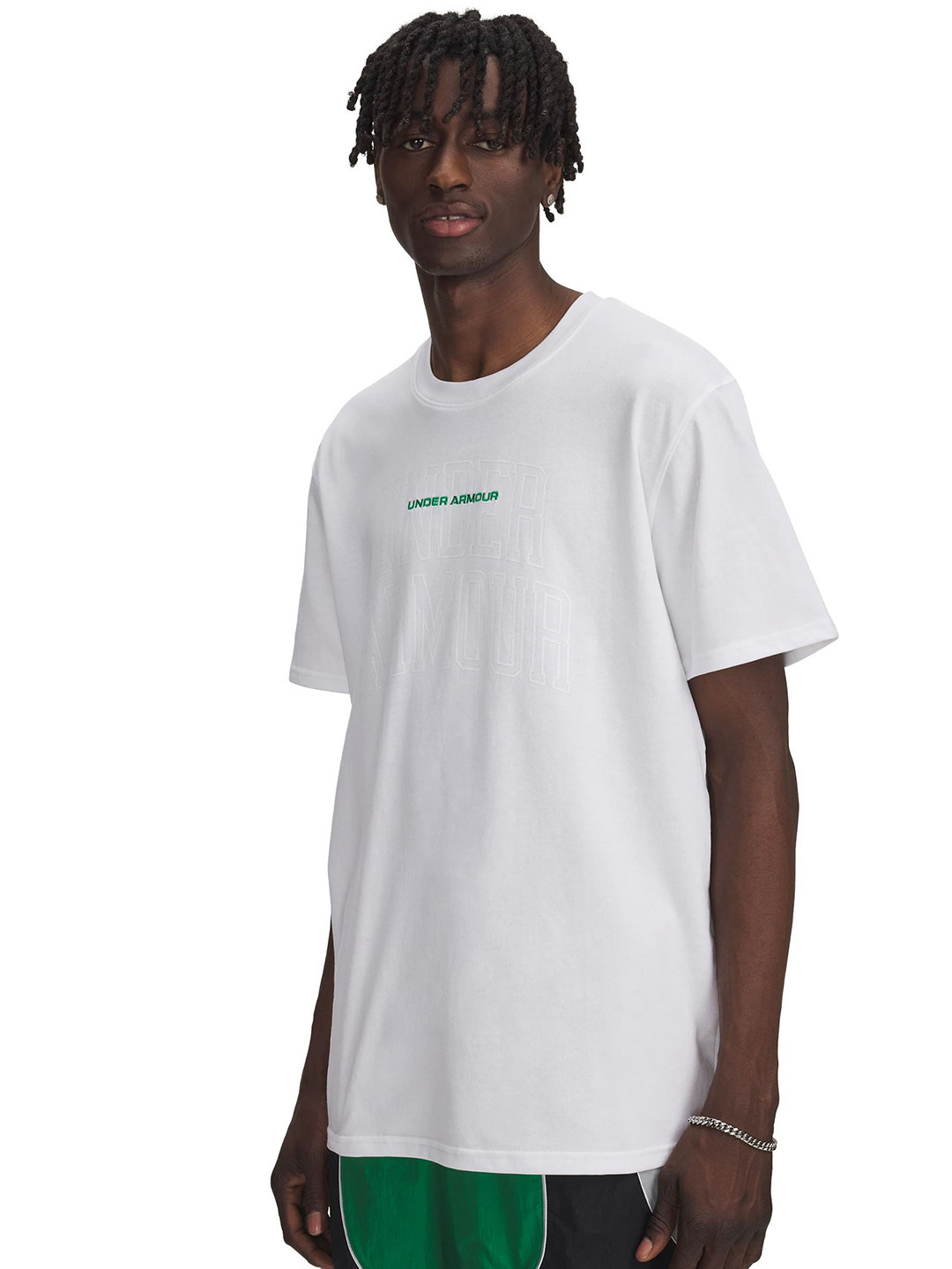 UNDER ARMOUR Heavyweight Varsity Mix Short Sleeve Tshirt