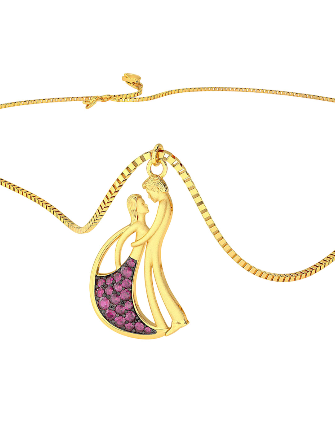 Joyalukkas 22KT Golden Lovers Pendant Gold