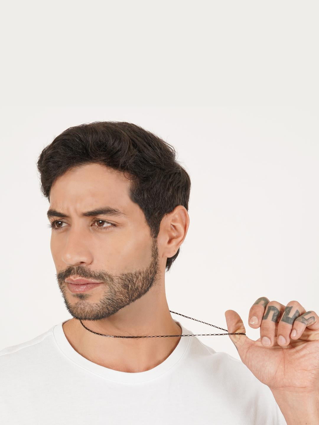 MILLER Men Black Necklace and Chains