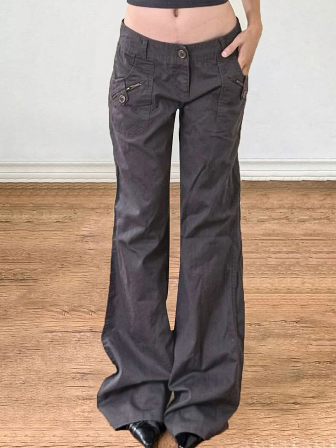 LULU & SKY Women Flared Low-Rise Jeans