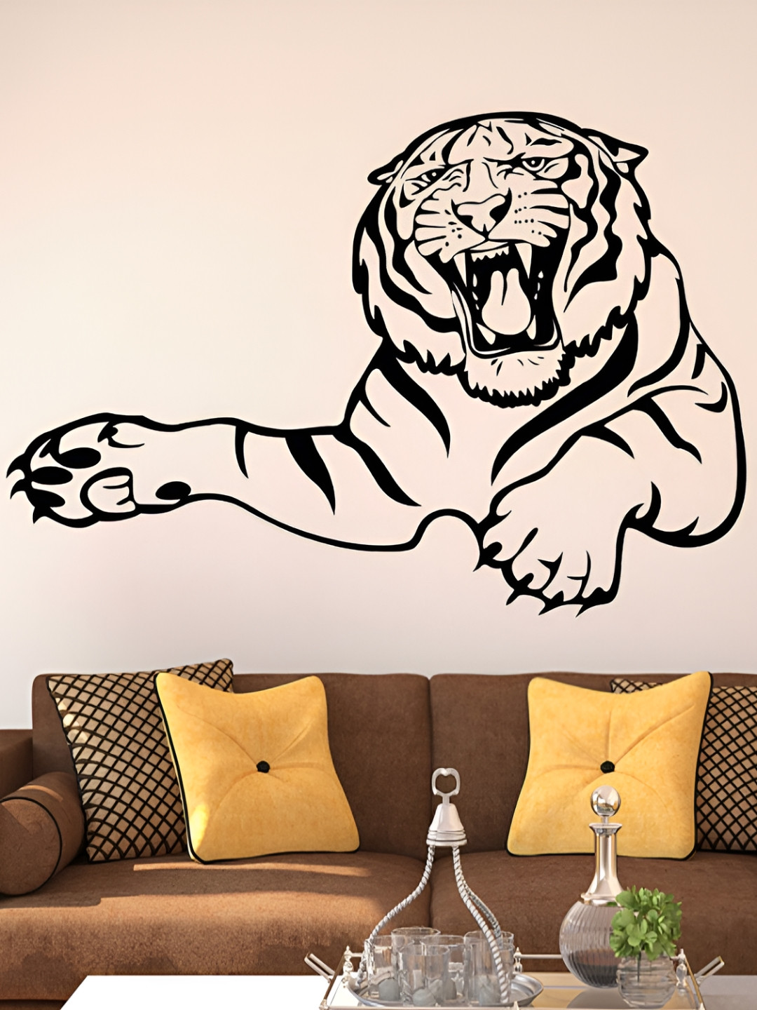 LANSTICK Black Tiger Wallsticker