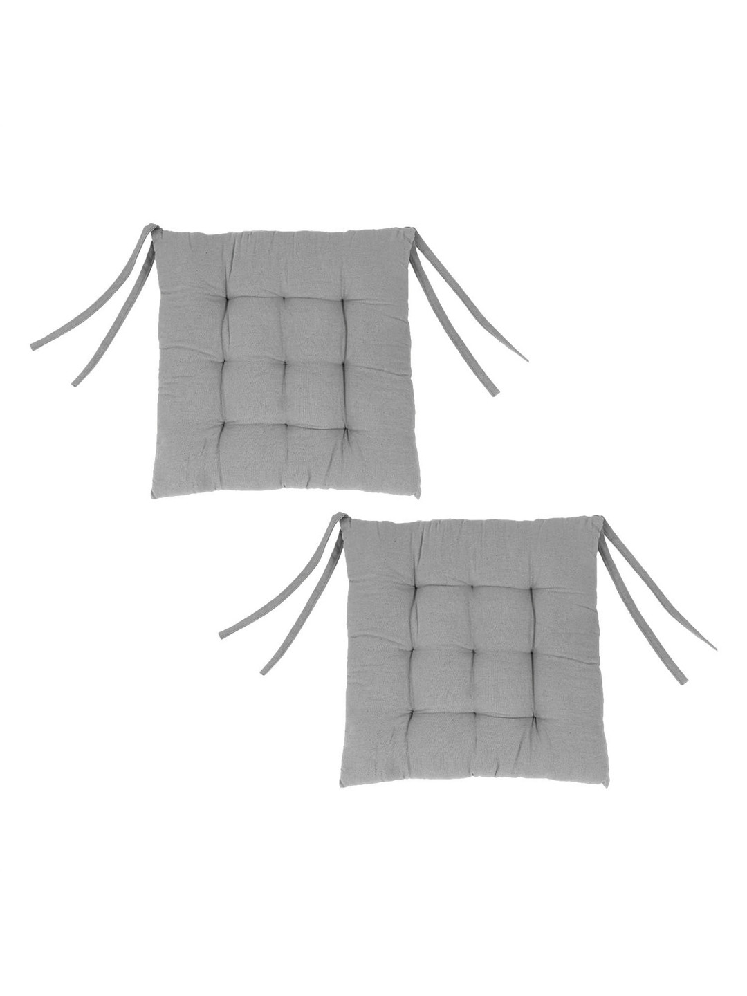 prettykrafts 2Pcs Grey Squared Pre-Filled Padded Cushions