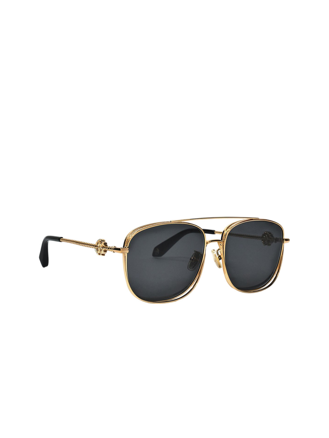 Roberto Cavalli Men Square Sunglasses with UV Protected Lens SRC059M59300SG