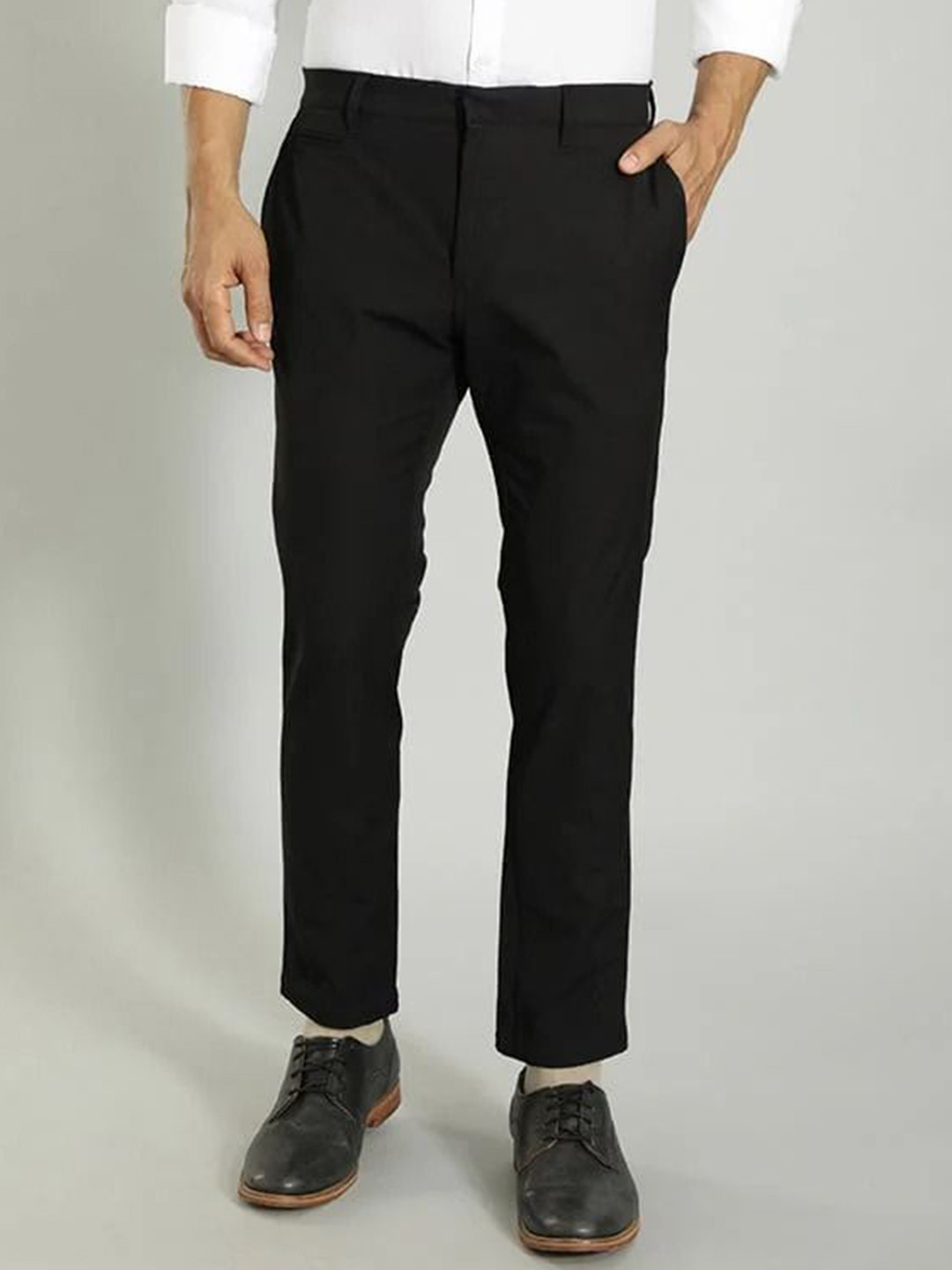 Indian Terrain Men Urban - C Slim Fit Mid-Rise Trousers