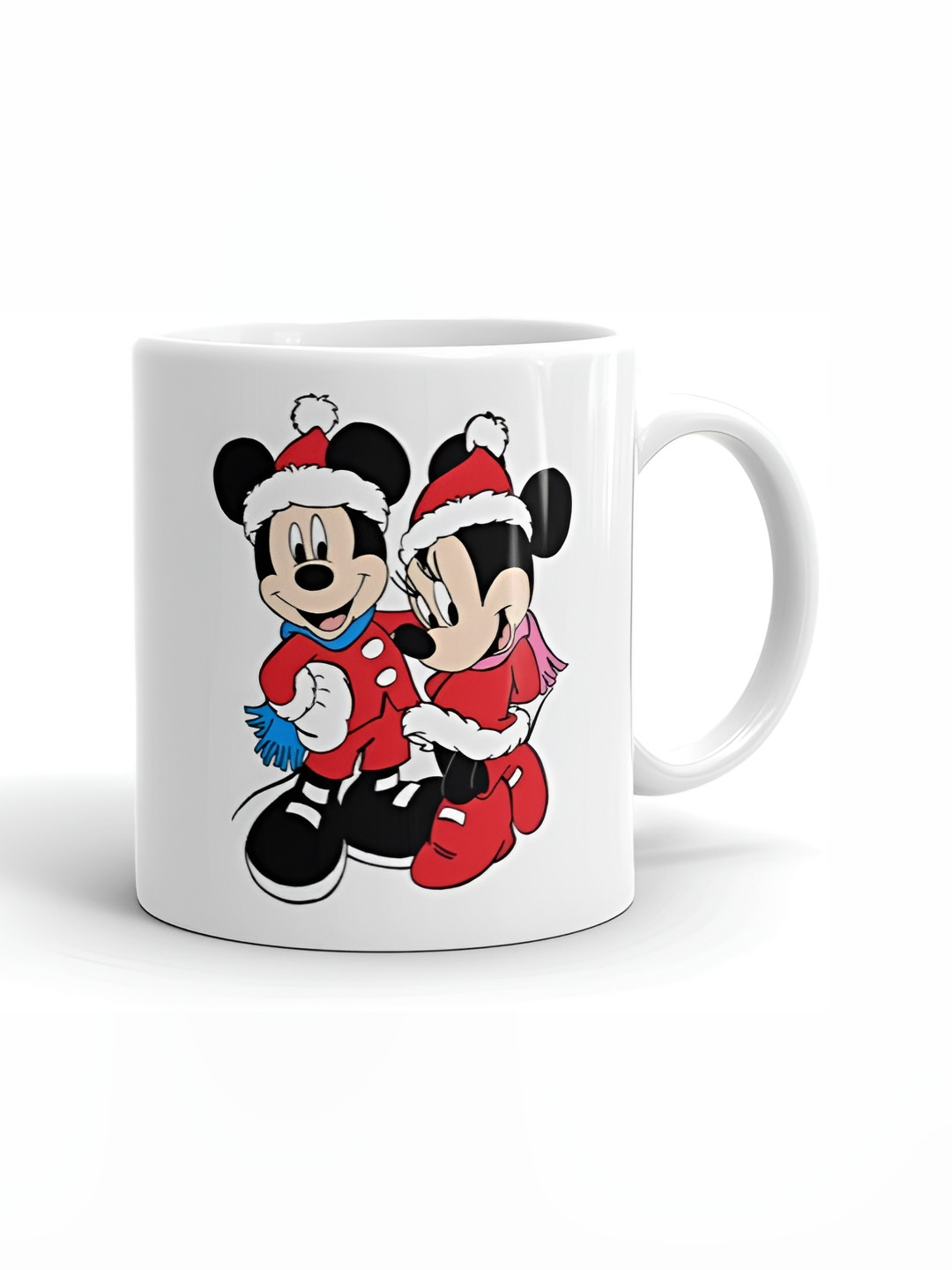 Mr UVD Red & White Graphic Printed Ceramic Glossy Mug 350ml