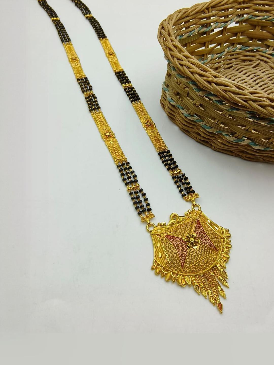 niva fashion Gold-Plated Mangalsuthra