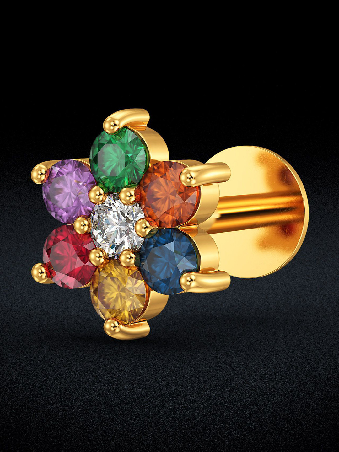 Joyalukkas Gilded Petal Gold Nosepin