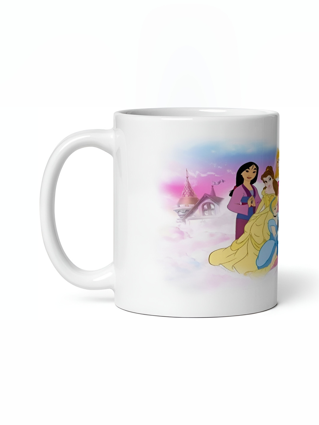 Mr UVD White & Pink Graphic Matte Ceramic Mug 350 ml