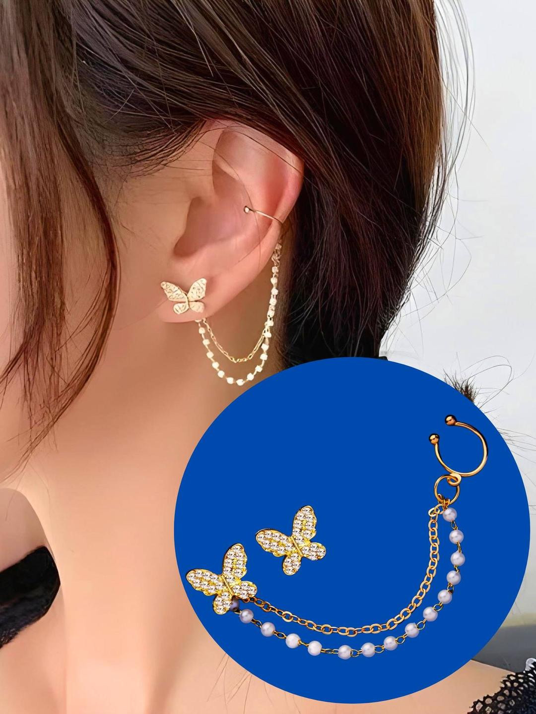 Korean Butterfly Earrings for Girls