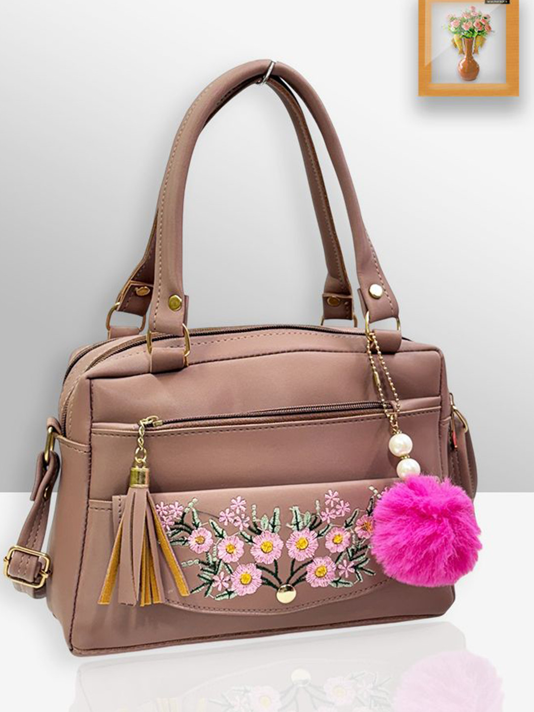 MAGNIFIQUE Textured Handheld Bag