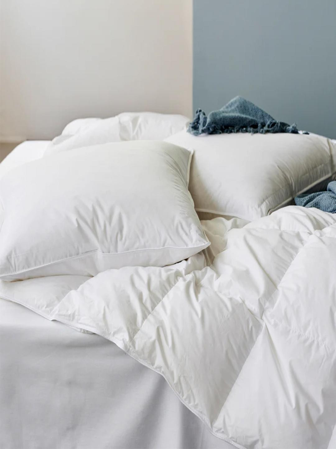 SHRNM White EMMA Soft Lightweight Sleep High Pillow- 50 X 70 cm