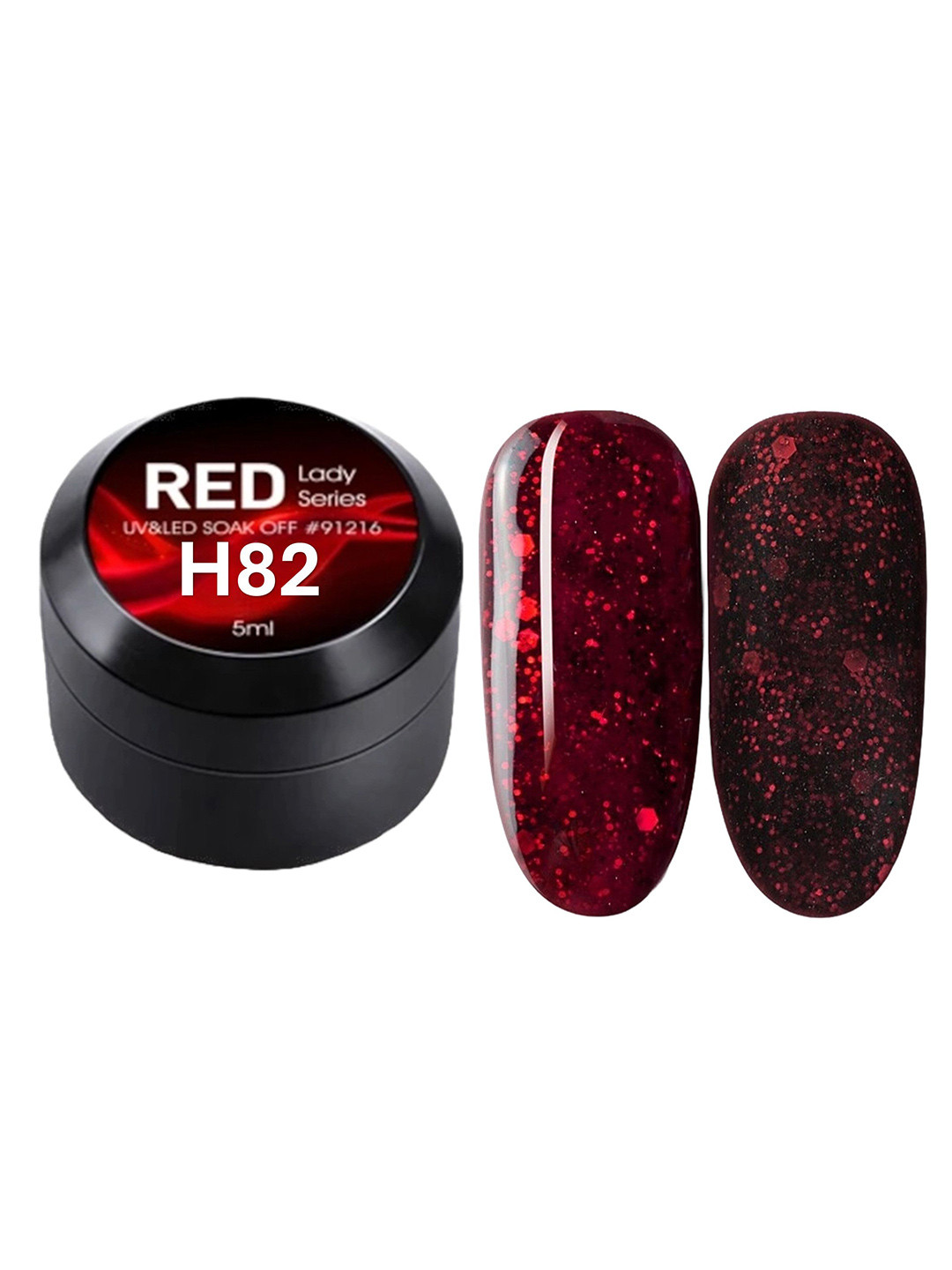 BELLE GAGA Red Lady Series UV Gel Nail Polish - 5 ml - H82