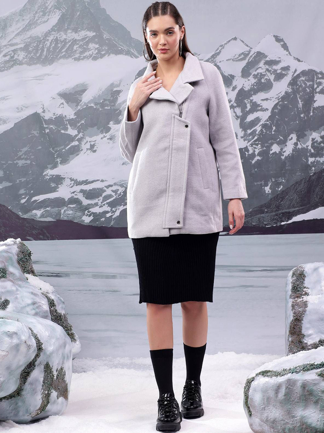 Stylecast X Kotty Hip Length Trench Coat