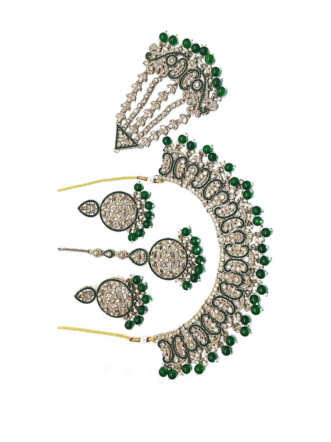 NIPSTec Women Gold Jewellery Set