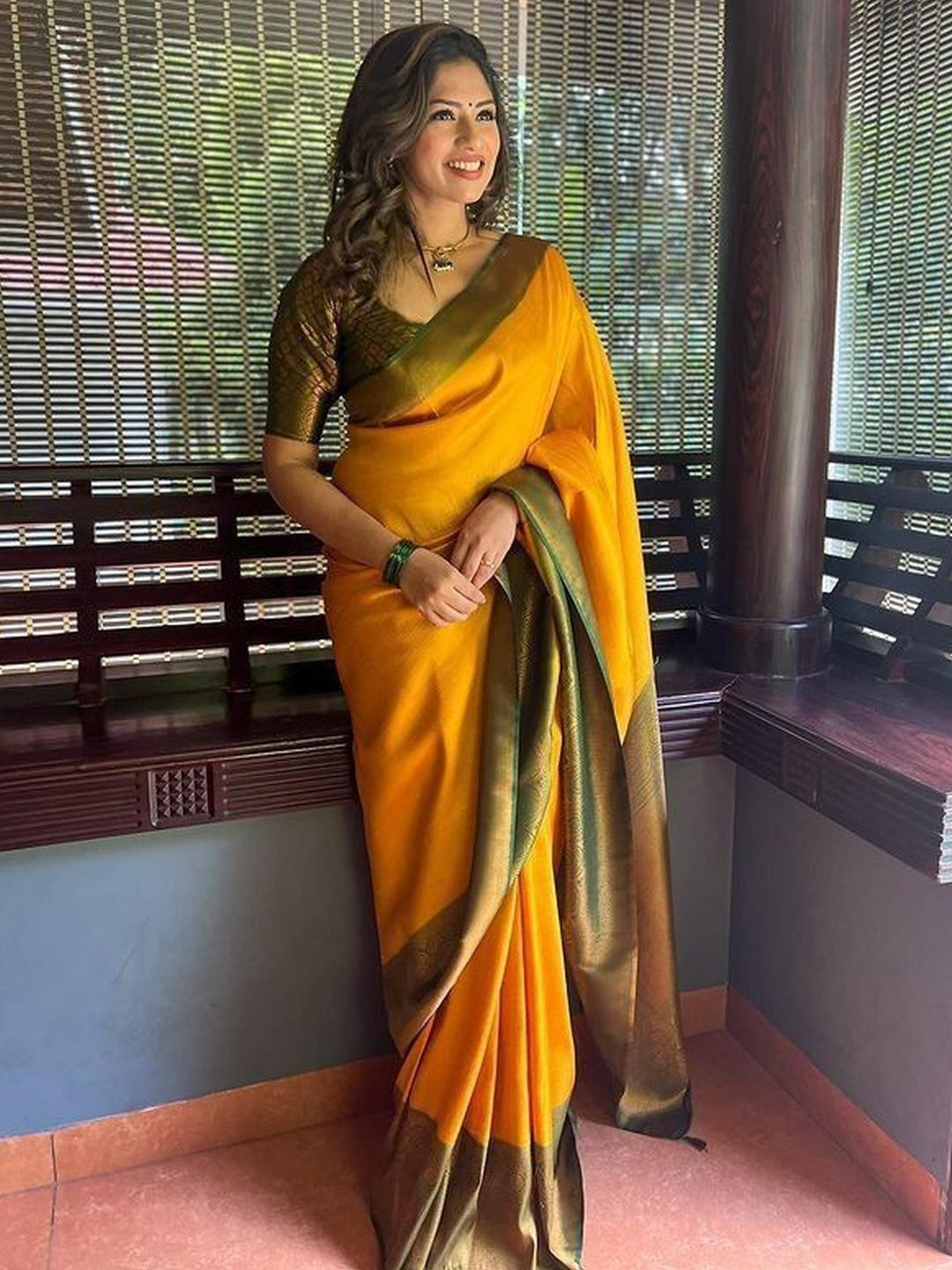 RUNAYA NX Soft Lichi Silk Printed Saree