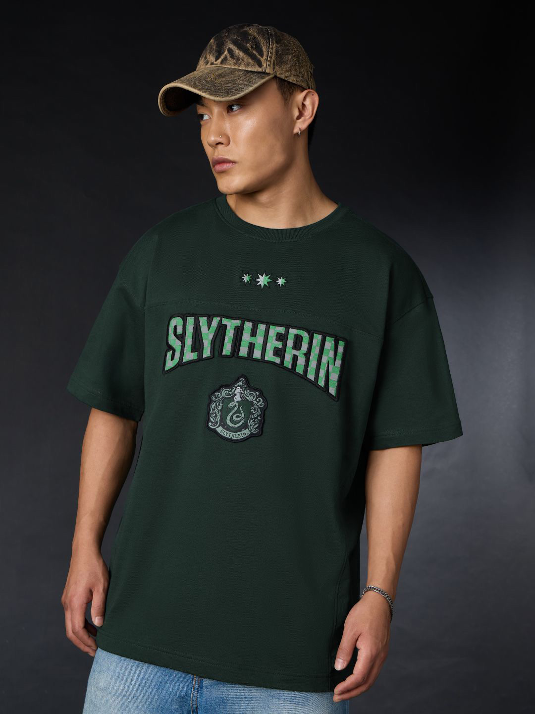 The Souled Store Harry Potter Keeper Printed Pure Cotton Oversized T-shirt