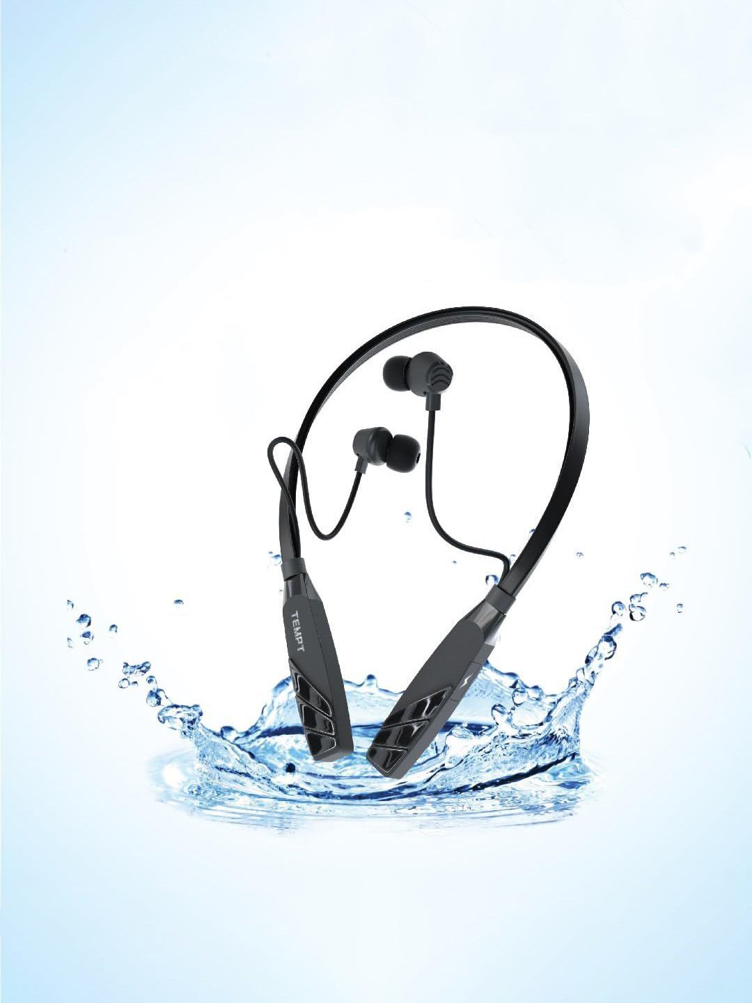 Tempt Groove Pro Wireless Bluetooth Neckbands With Fast Charging & Clear Sound