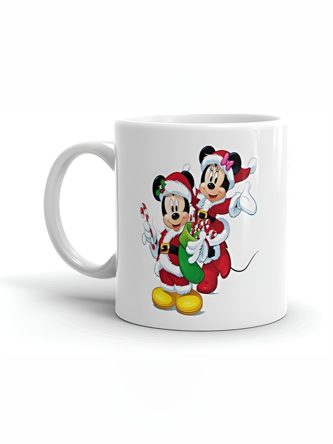 Mr UVD White & Red Mickey Printed Ceramic Mug 350ml