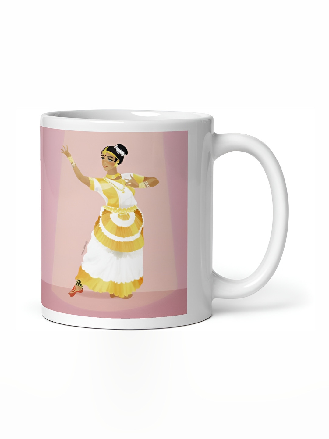 Mr UVD White Printed Ceramic Cup