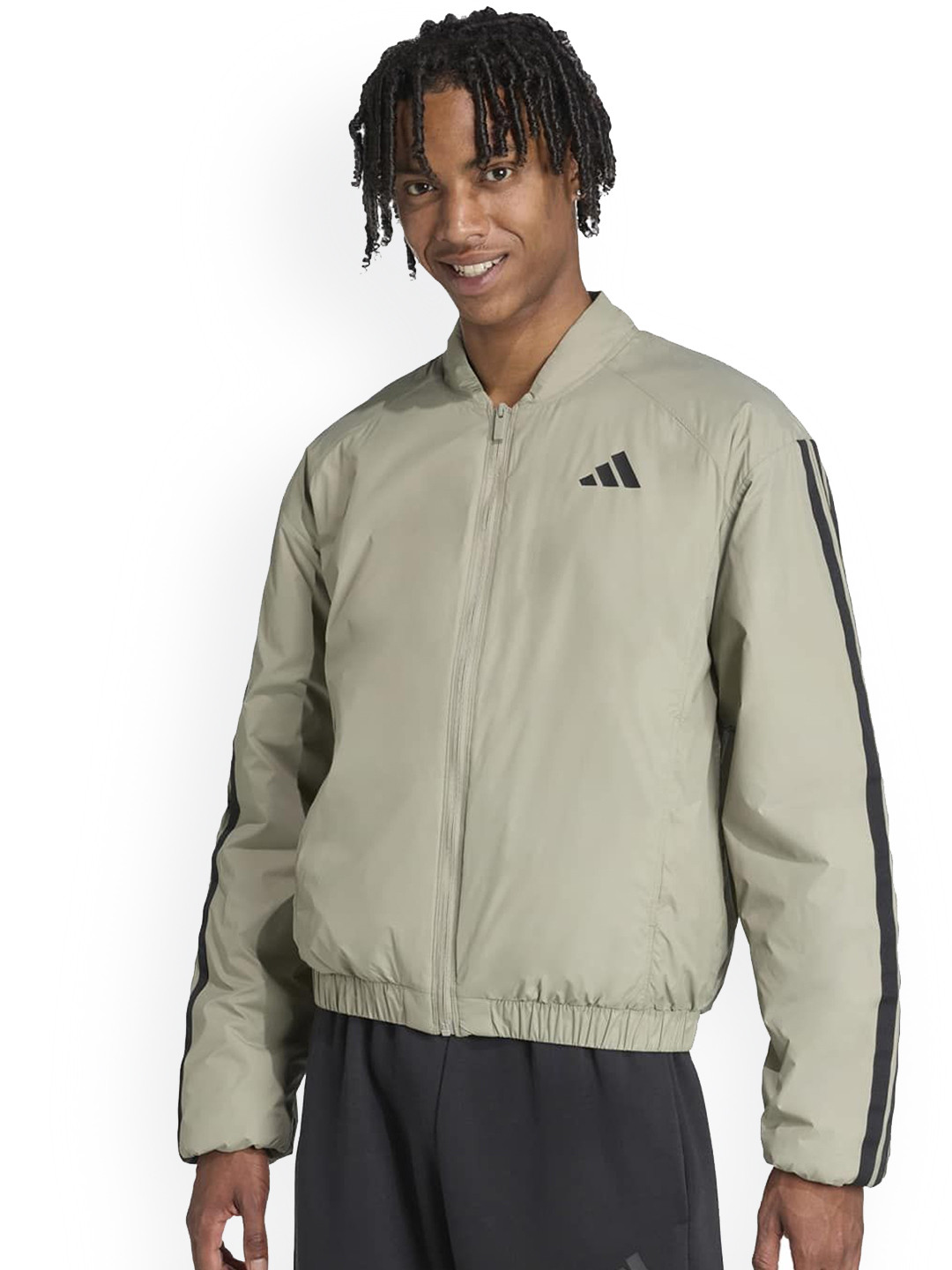 ADIDAS Men Essentials CLIMAWARM 3-Stripes Insulated Bomber Jacket