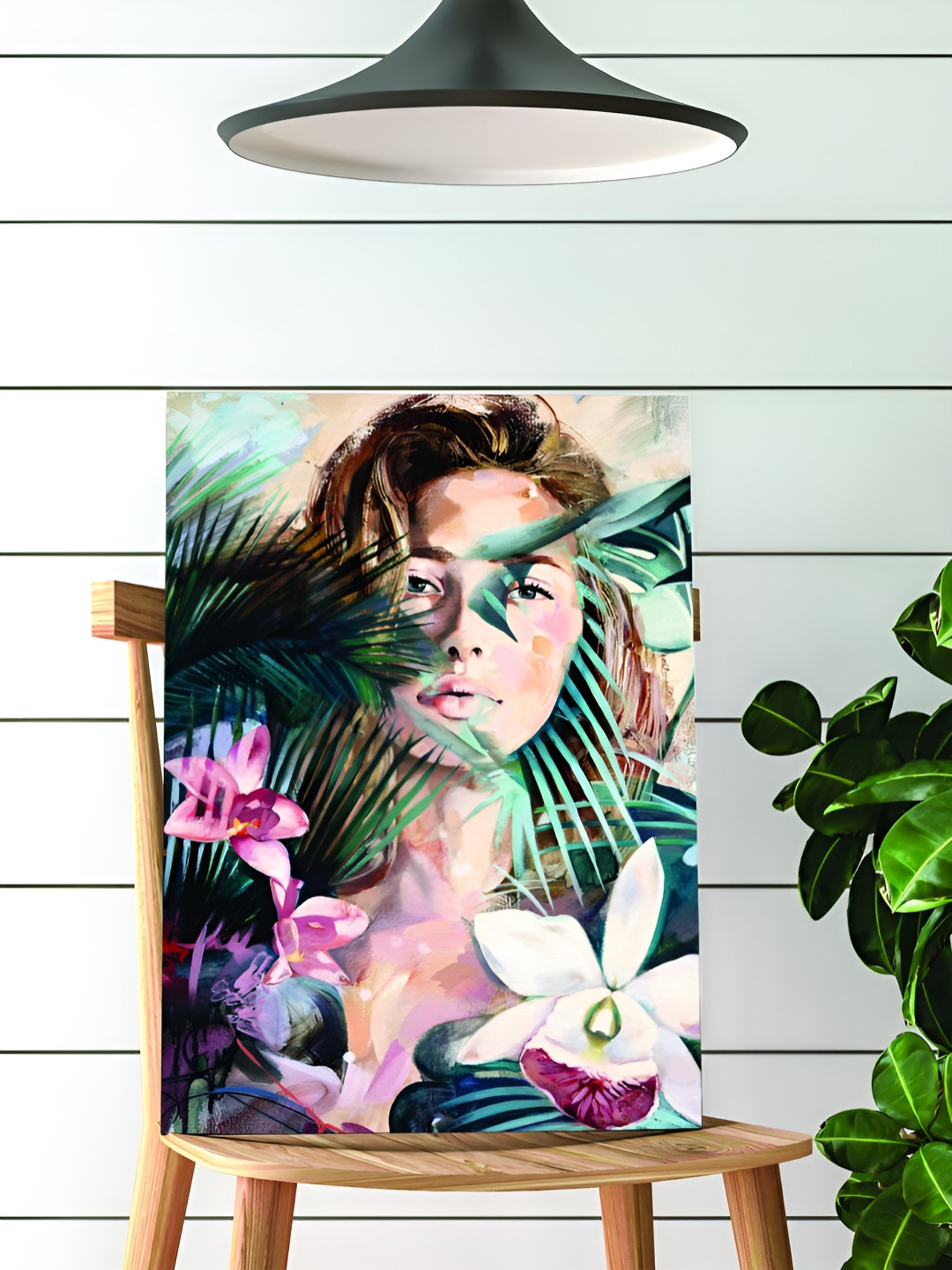 Myntra Elegant Homes Multicoloured Single Piece Canvas Abstract Wall Paintings