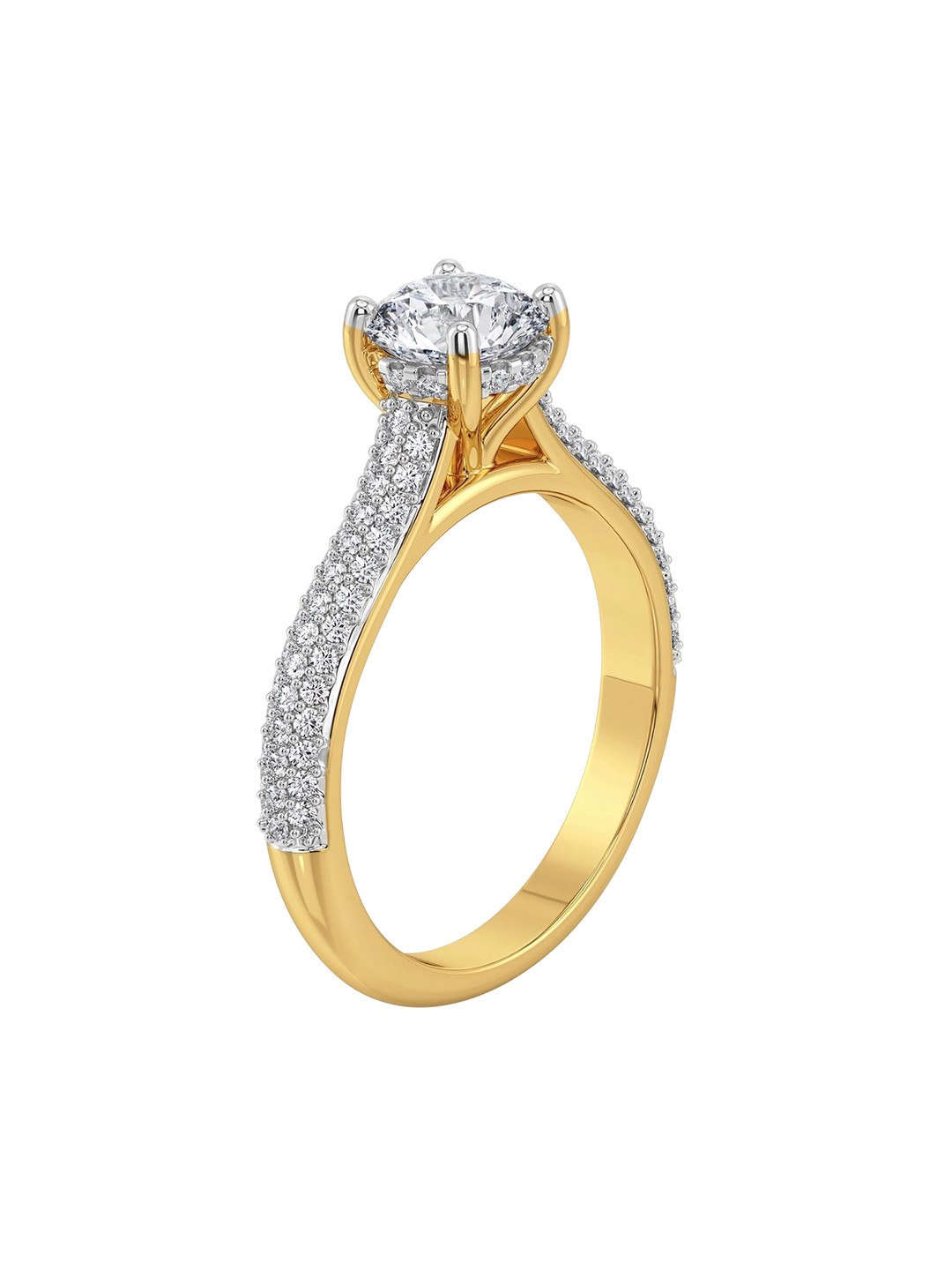 Emori 14KT Jiva Timeless Lab Ring Diamond