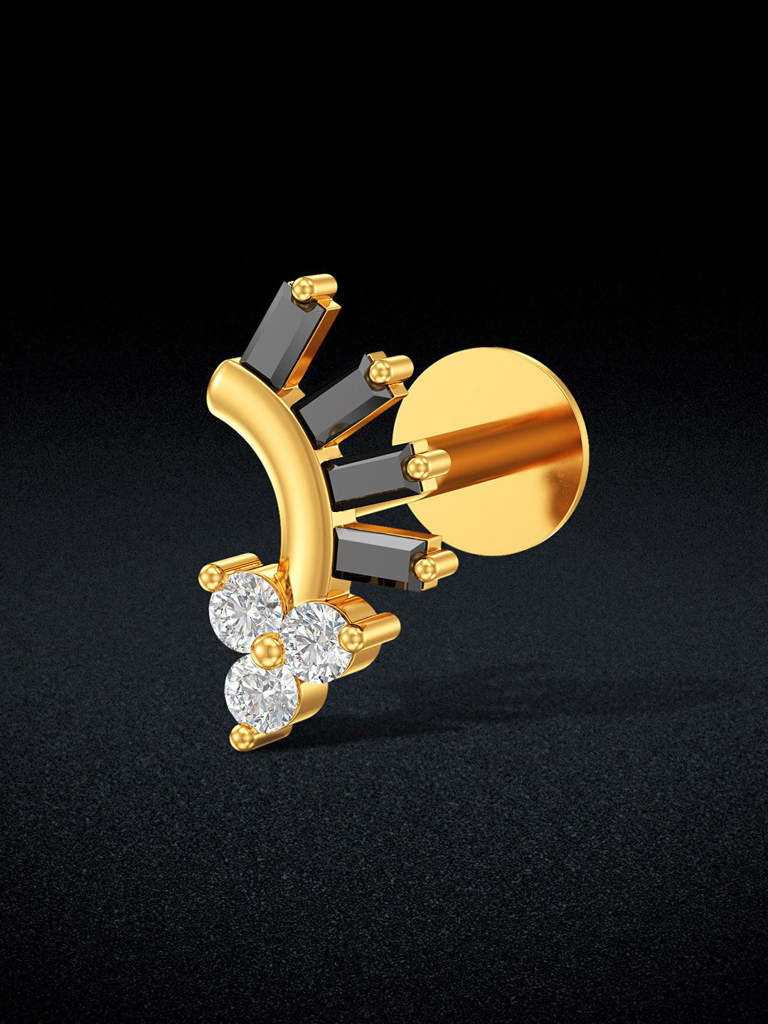 Joyalukkas Fractional Hoop Gold Nosepin