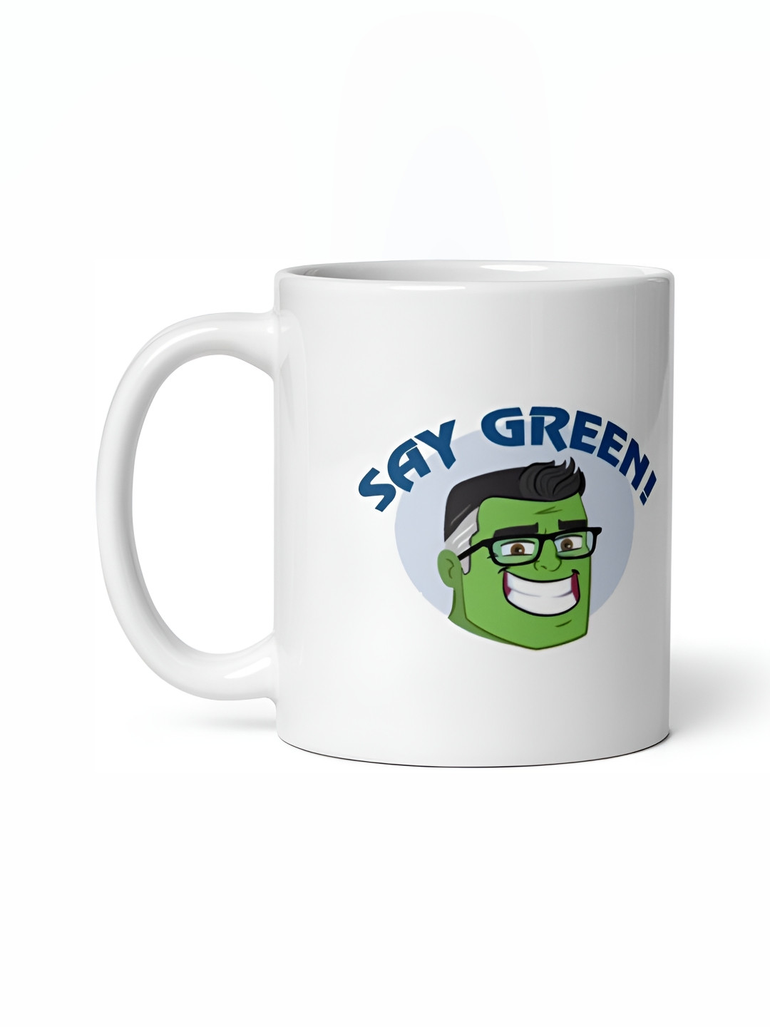 Mr UVD White & Green Hulk Printed Ceramic Mug 350ml